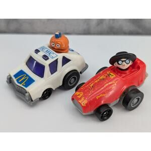 Big Mac & Hamburglar cars 1984 McDonald's toys